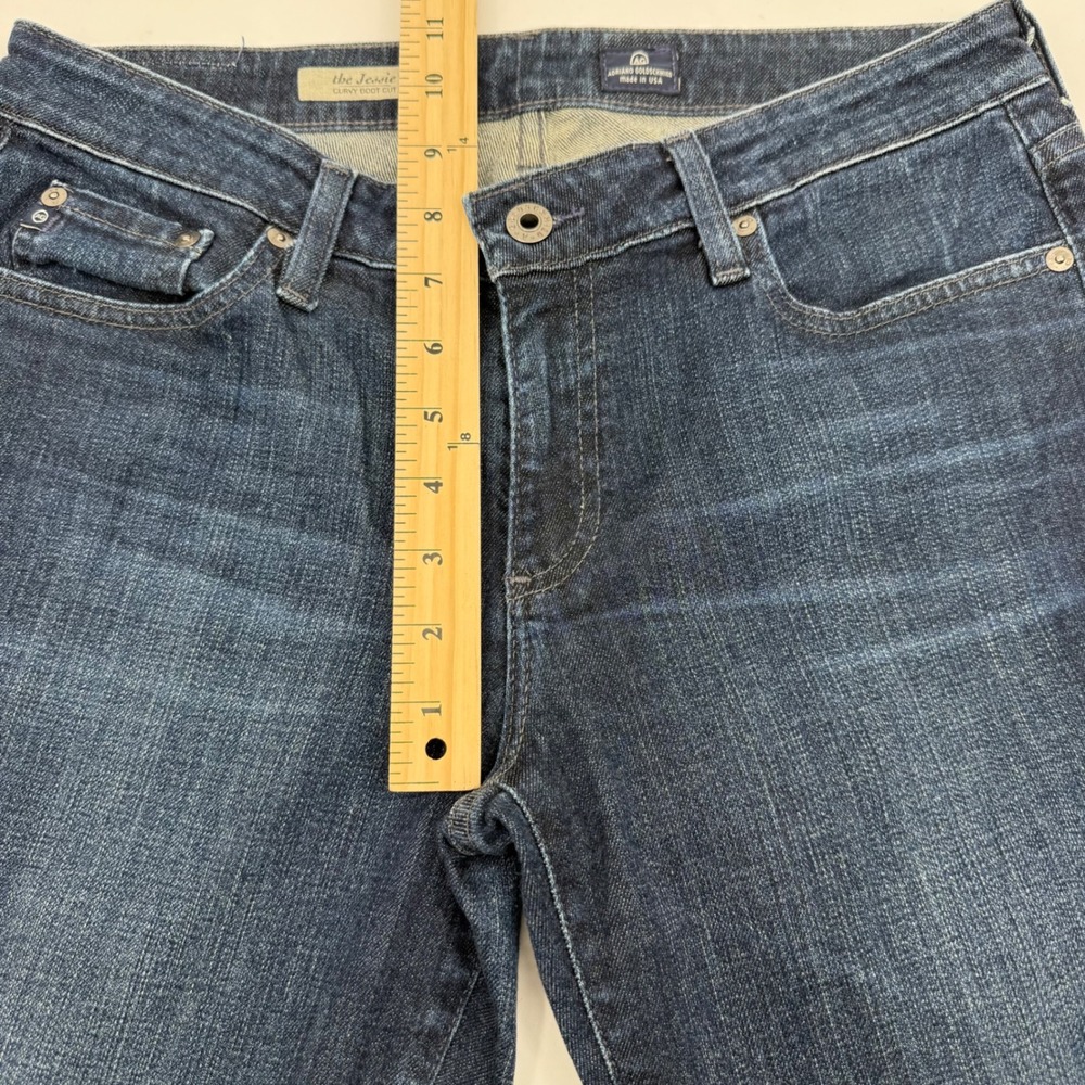 AG Adriano‎ Goldschmied Womens The Jessie Curvy Boot Cut Jeans Dark Wash Size 30 - Picture 9 of 13
